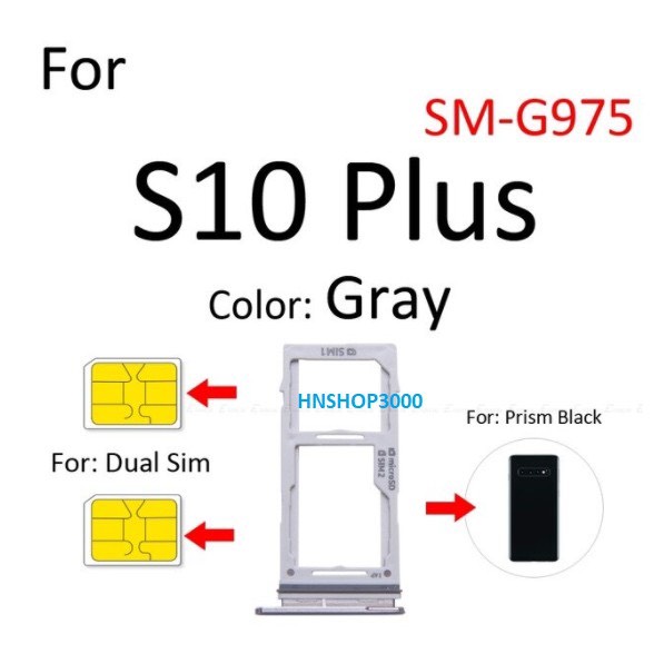 Khay 2 sim dành cho Samsung S10/ S10plus/ S10e