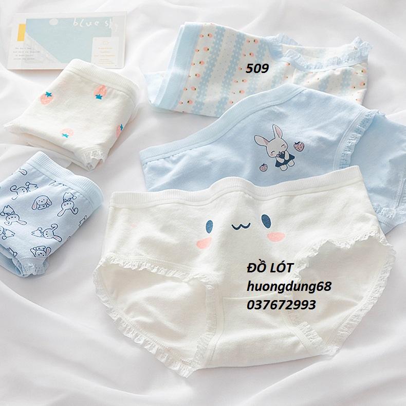 Quần Lót Nữ Cotton Thỏ-Dâu Tây Ngang Eo Thời Trang Hàng Loại Đẹp.