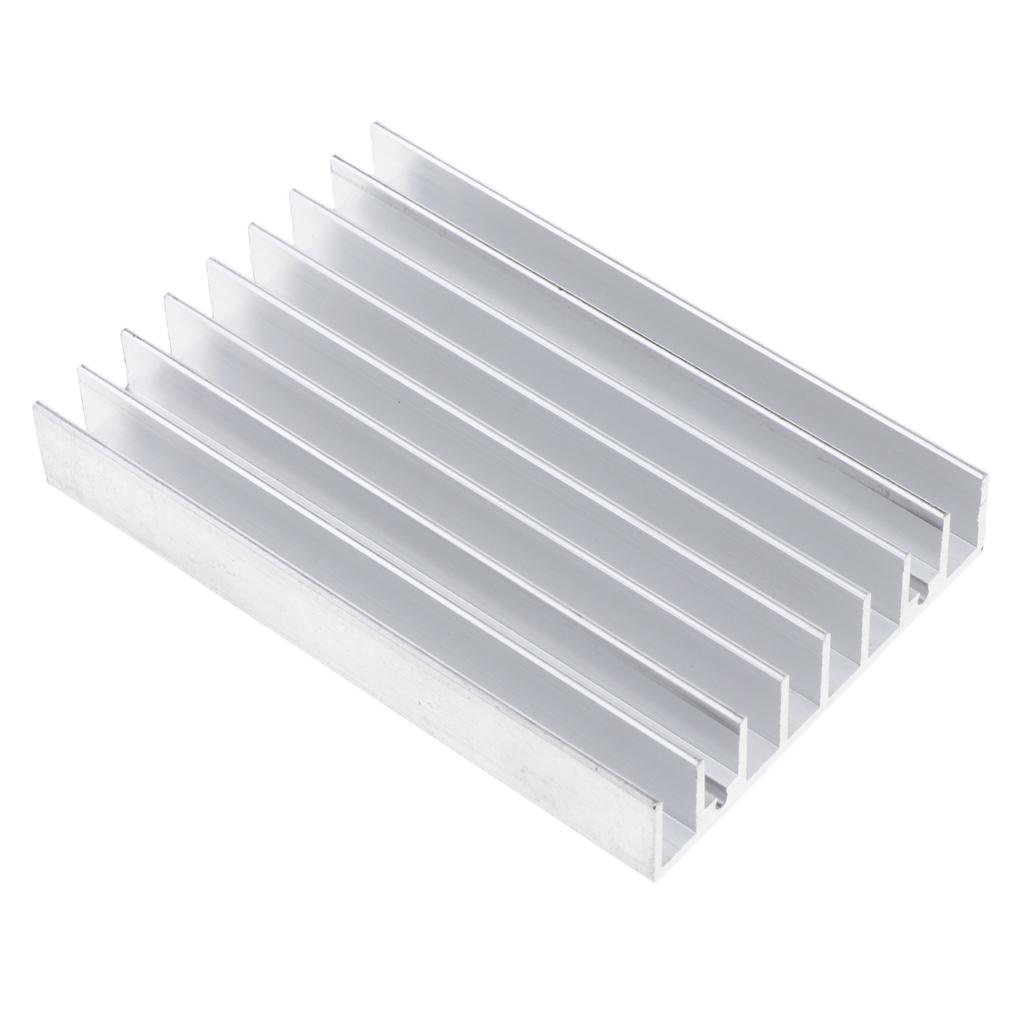 Aluminum CPU Sink Cooling Fin Cooler Fan Radiator Pad Kit 100x65.5x15mm