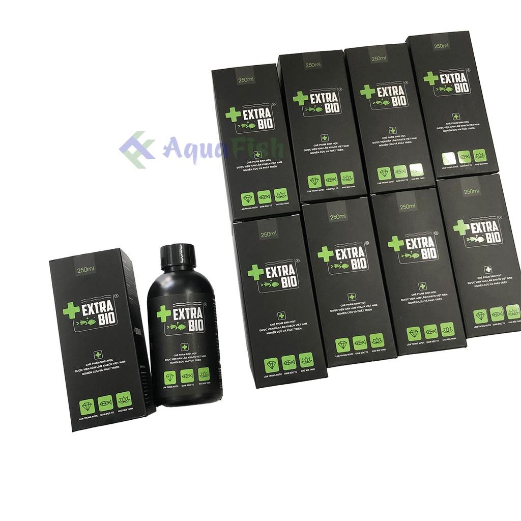 Vi sinh Extra Bio 250ml, vi sinh bể cá, hồ cá giúp làm trong nước, khử mùi tanh hôi, giảm độc tố, ngăn ngừa rêu hại