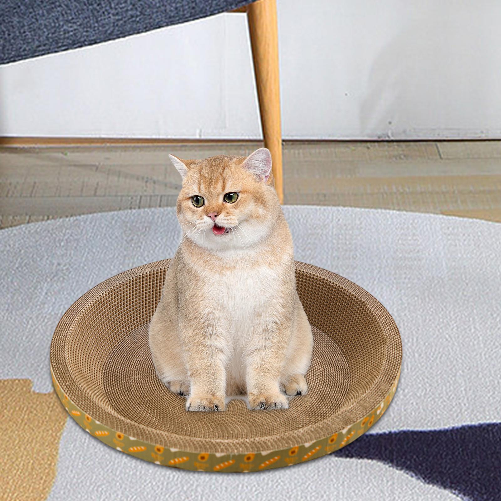 Round Cat Scratching Board Sofa Pet Supplies Cat Scratcher for Grinding Claw