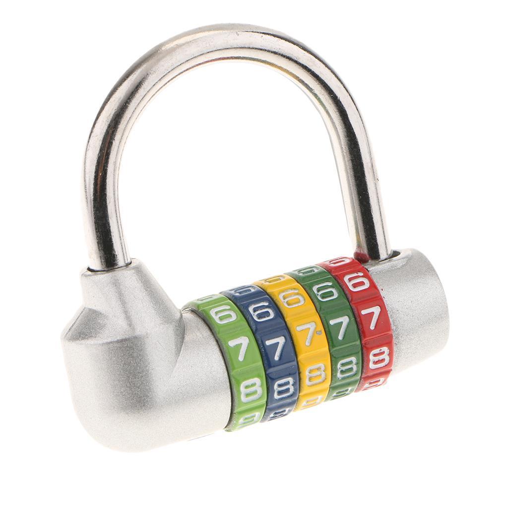 5 Dial Digit Combination Padlock Luggage  Lockers Lock