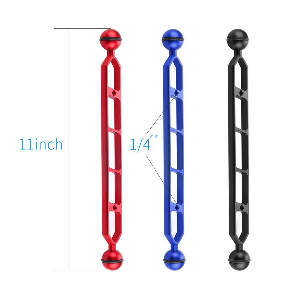 CNC Ball Head Butterfly Clip 11" Light Arm for Camera Black