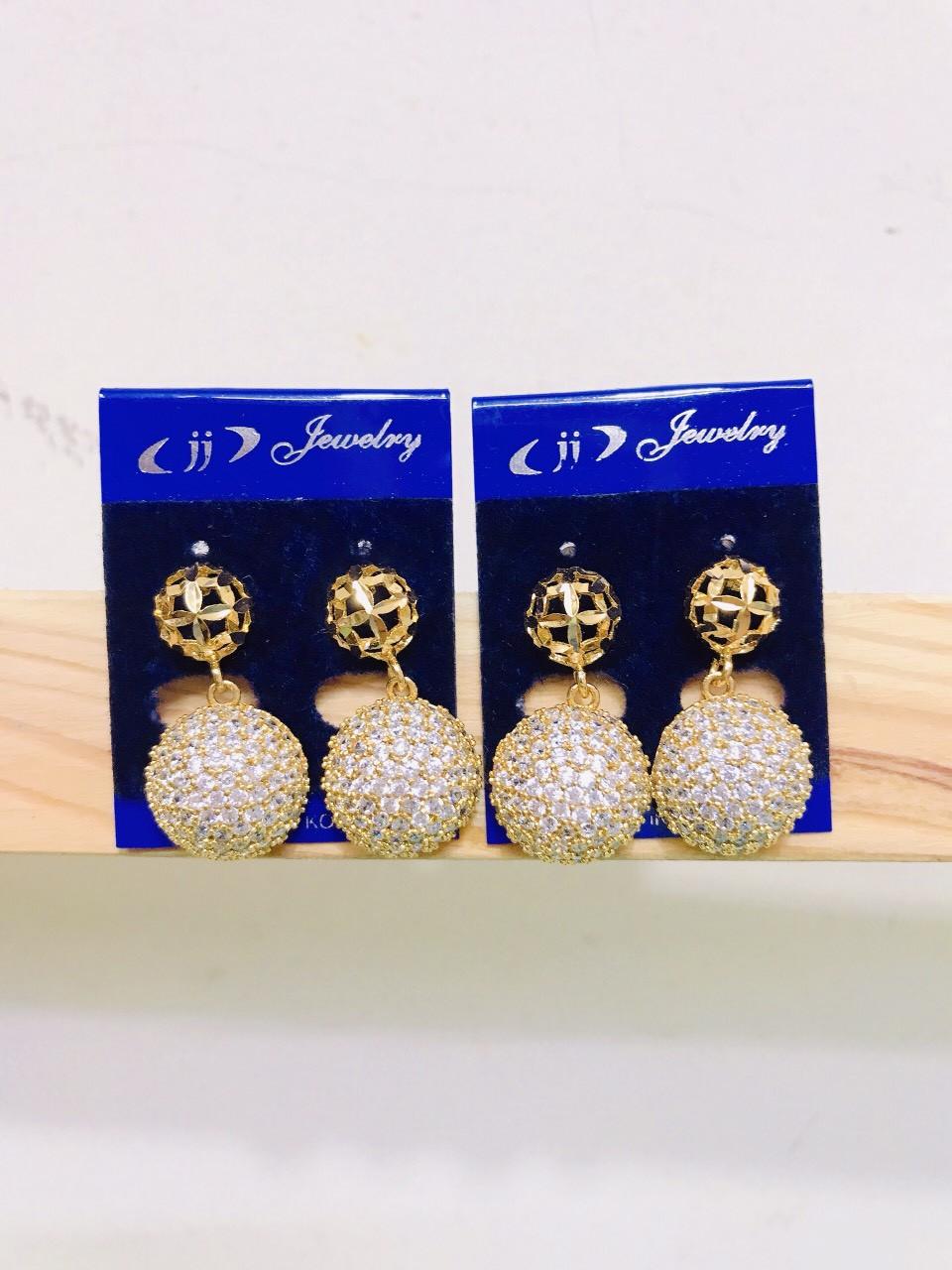Bông tai nữ dát vàng 18k EK1272