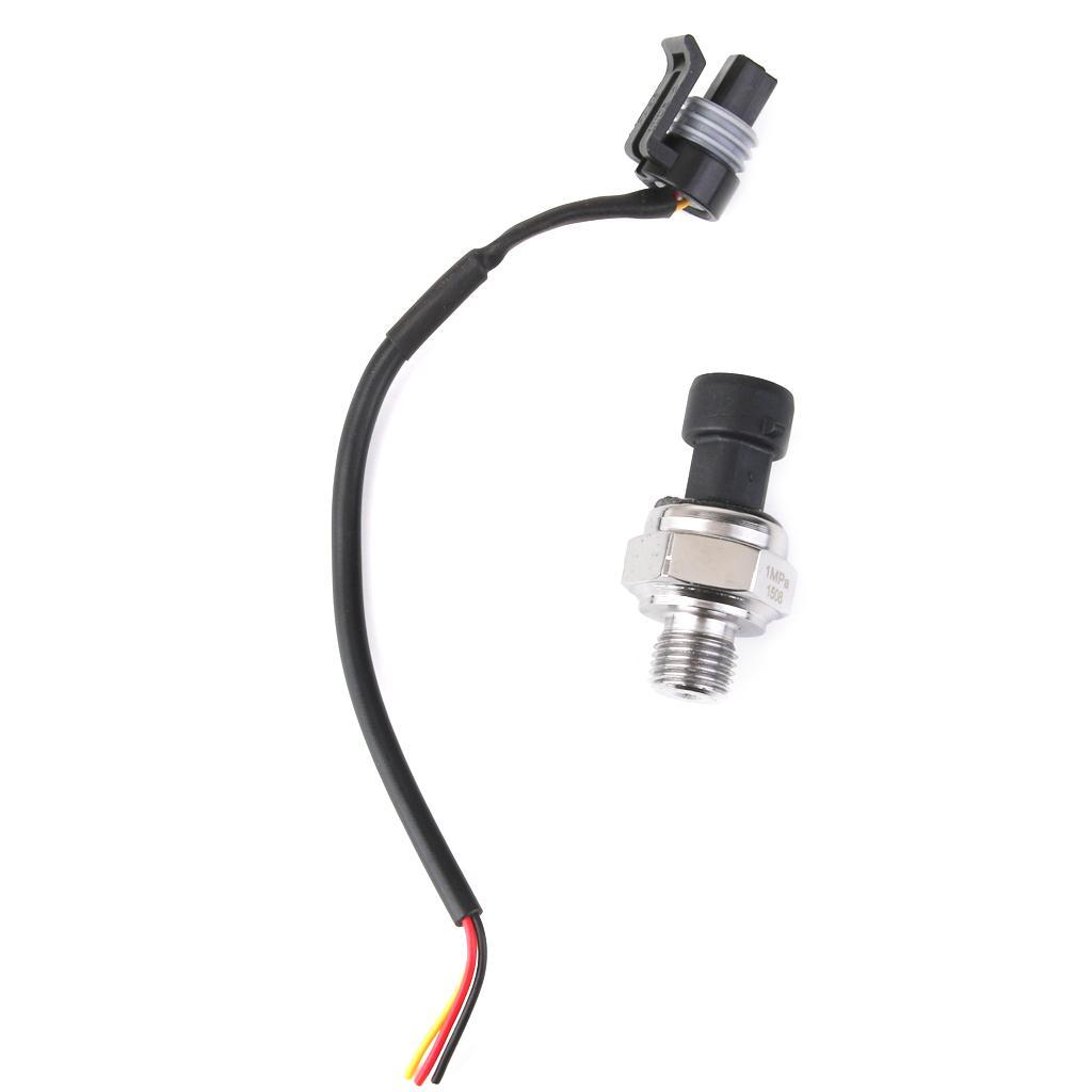 5V DC G1/4 Pressure Transducer Sensor 0-1.0MPa for Oil Fuel  Air