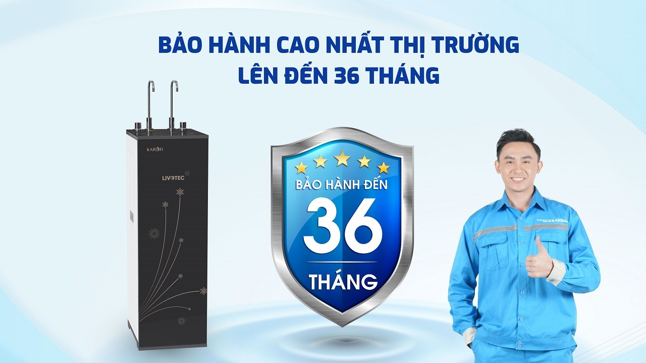 Máy lọc nước nóng nguội Karofi Livotec 615 - Hàng chính hãng