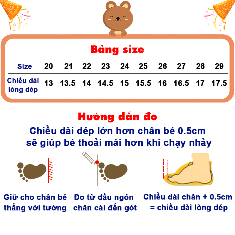 Dép cho bé trai và bé gái siêu nhẹ BBShine, Dép sục cho bé chống trơn trượt họa tiết xinh xắn – D7