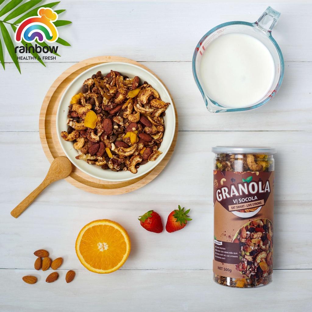 Ngũ Cốc Granola Siêu Hạt, Hỗ Trợ Giảm Cân, Vị Ngọt Tự Nhiên Từ Mật Ong Và Mật Hoa Dừa