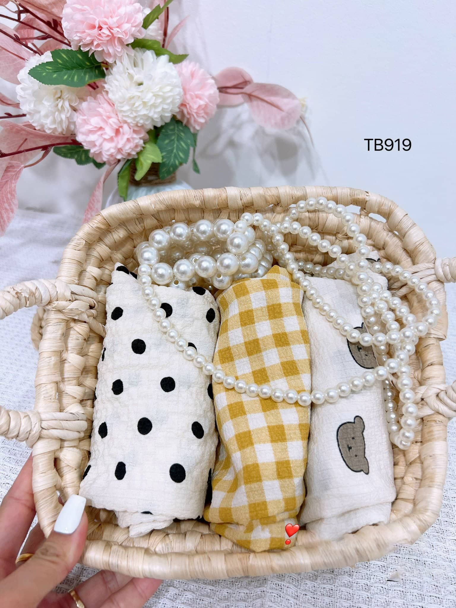 BỘ ĐỒ DÀI TAY CHO BÉ PIJAMA CHẤT ĐŨI XỐP - TRẮNG CHẤM Bi