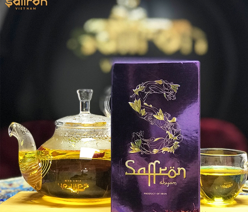 Set Quà Nhụy hoa nghệ tây Saffron Shyam kèm Trà hoa và Mật ong Saffron Đông trùng hạ thảo