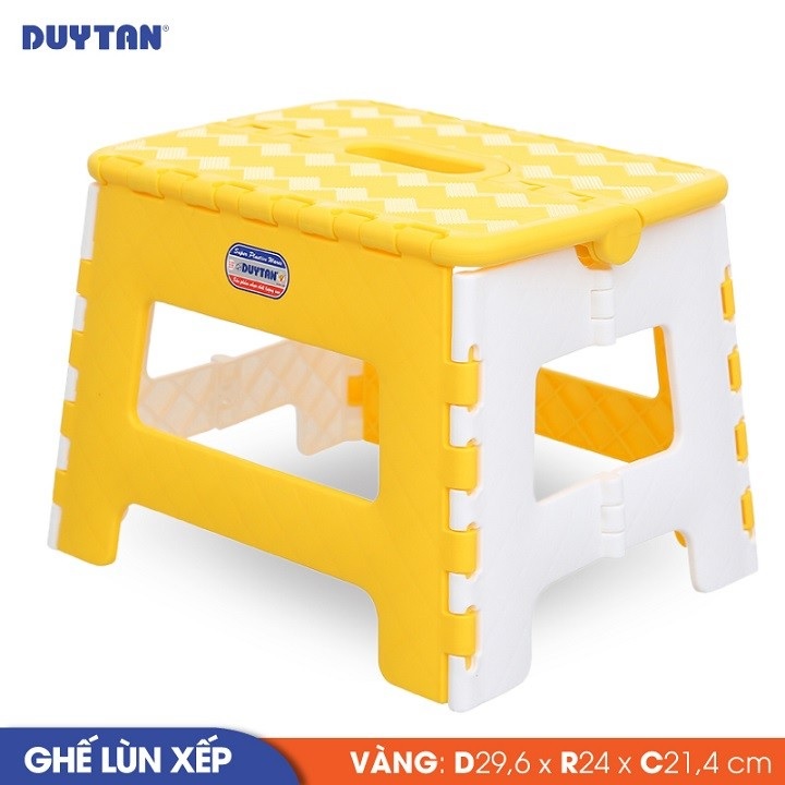 Ghế xếp lùn nhựa Duy Tân (29,6 x 24 x 21,4 cm) - 04748 - Giao màu ngẫu nhiên - Hàng chính hãng