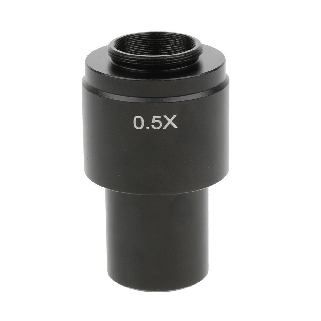 0.5X Eyepiece Auxiliary Lens Adapter for C-Mount 30 30.5mm -Black
