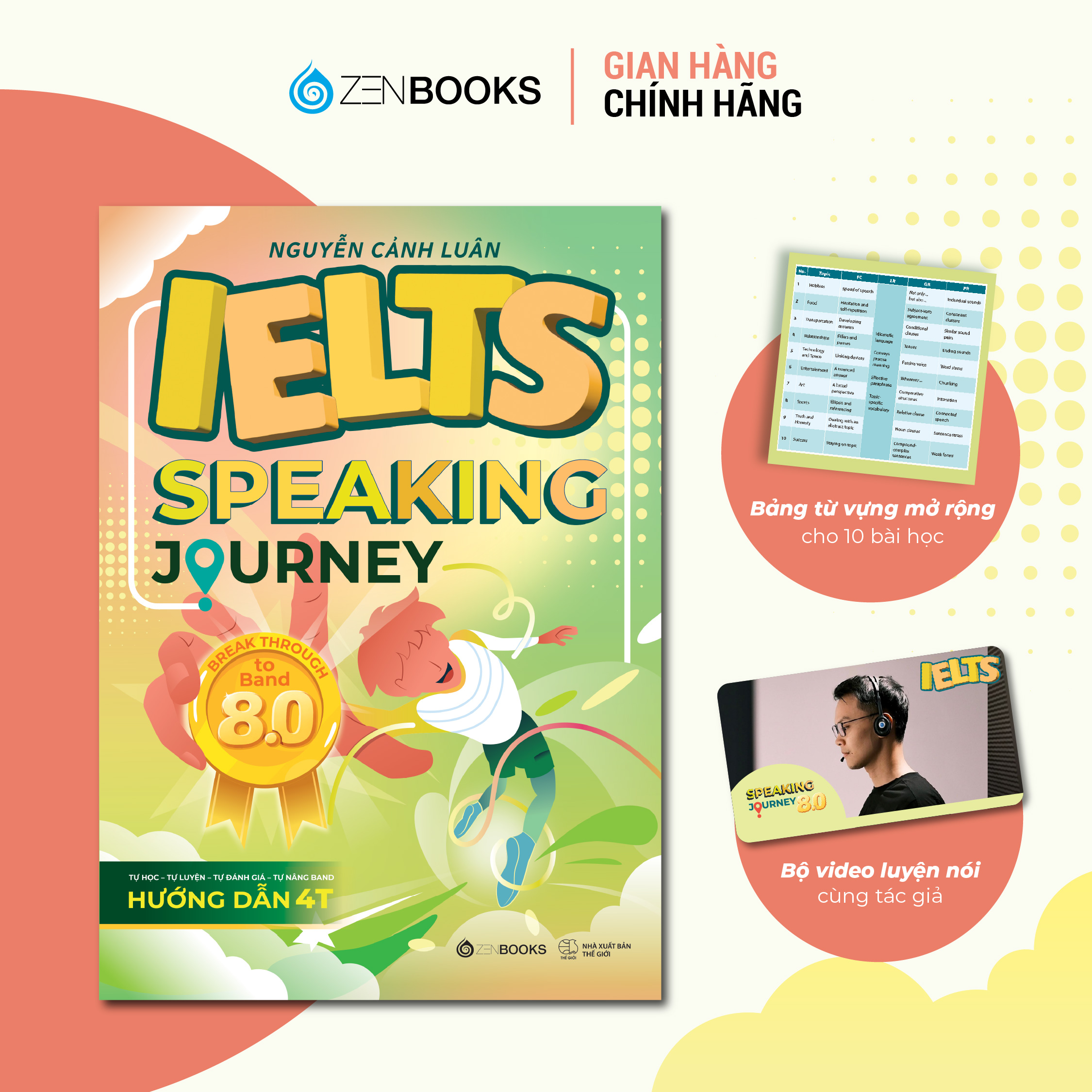 Sách - IELTS SPEAKING JOURNEY - Break Through to Band 8.0 - Lộ trình nâng cấp từ nền tảng đến 8.0
