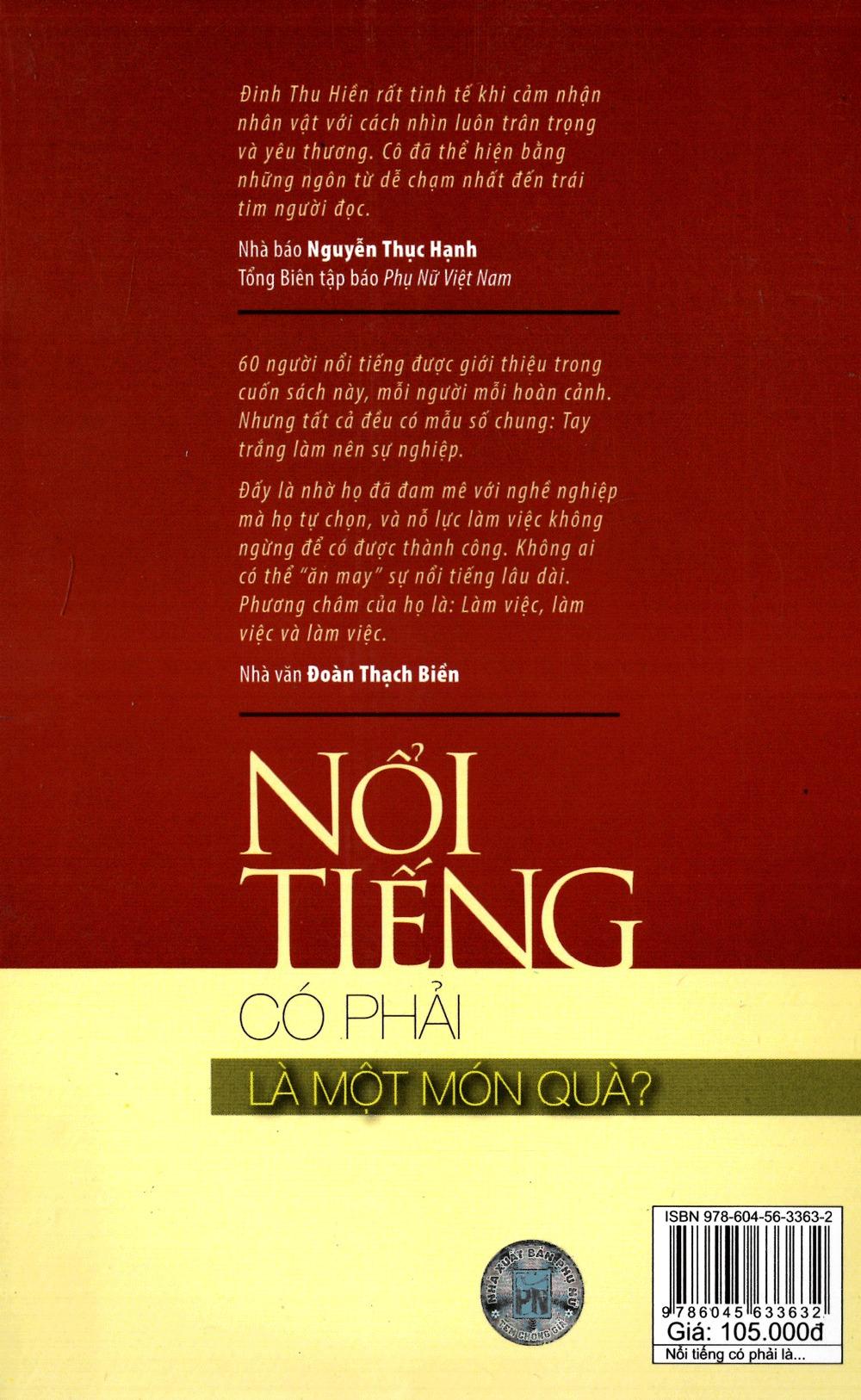 Nổi Tiếng Có Phải Là Một Món Quà