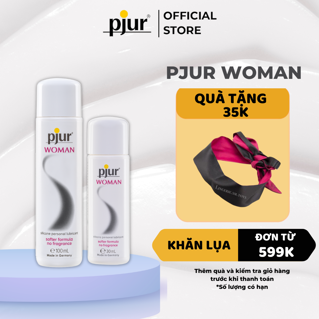 Gel bôi trơn silicone Pjur Woman Chai 100ml chất lỏng nhẹ mềm mại và an toàn cho da không chứa hóa chất an toàn sức khỏe