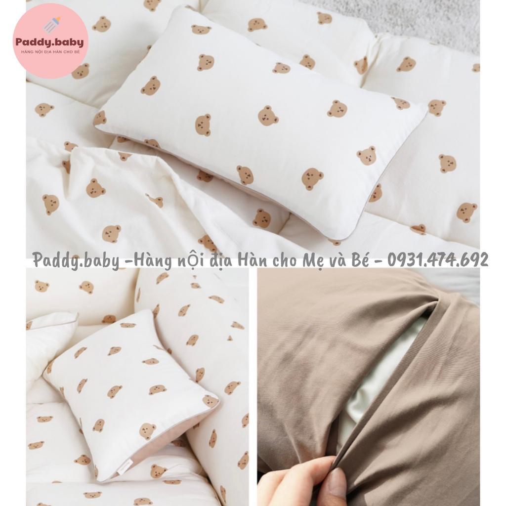 Gối kèm ruột Quilting thêu Dottodot Malolotte Hàn Quốc cho bé - made in korea &lt;có sẵn