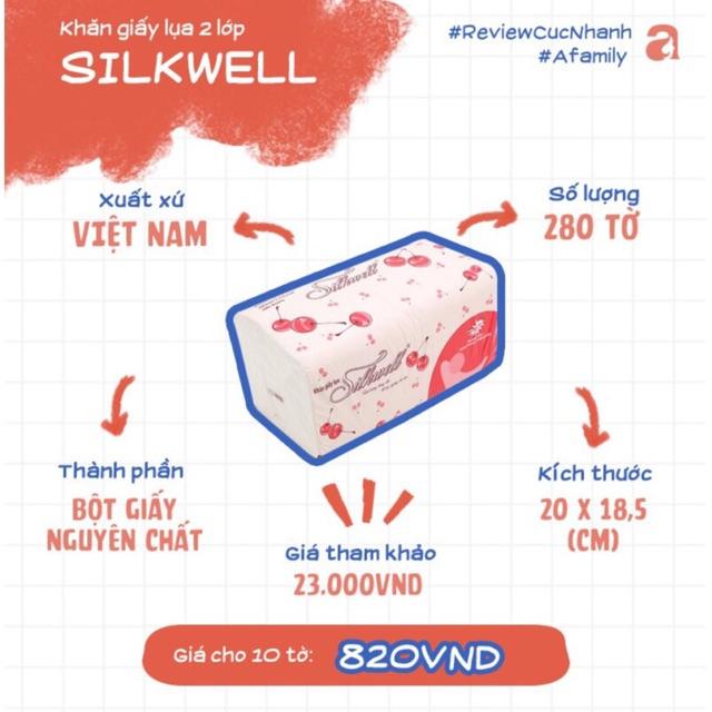 Khăn Giấy Rút Silkwell 1 Gói 280 Tờ