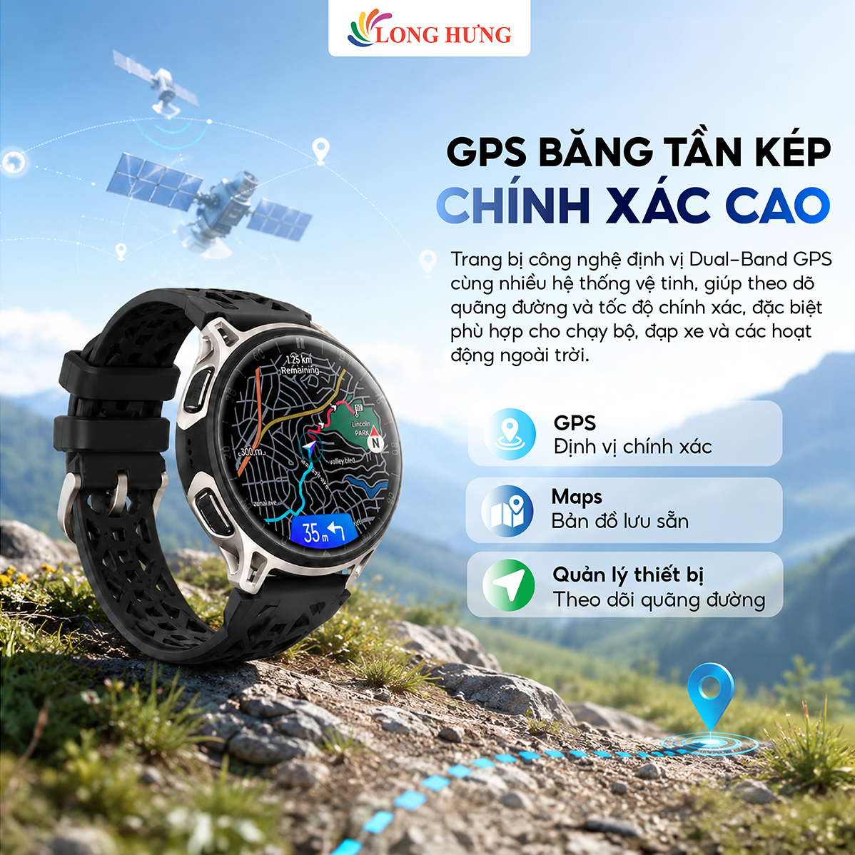 Đồng hồ thông minh dành cho Amazfit Cheetah 2 Pro A2564 - Hàng chính hãng