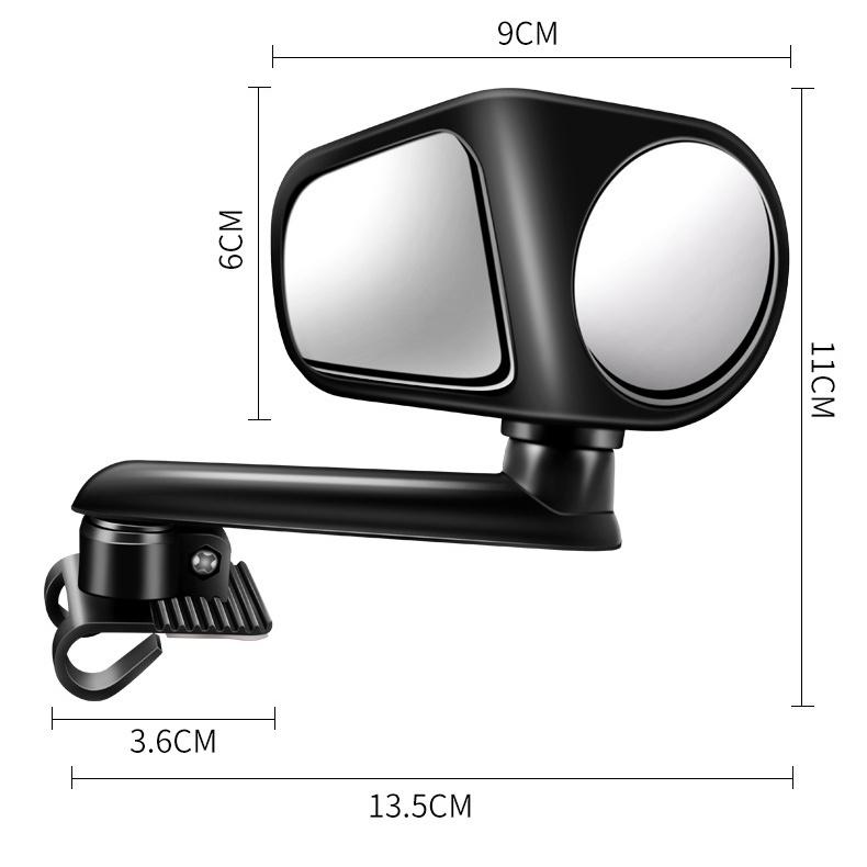 Gương Chiếu Hậu Hình Tròn Nhỏ Đa Năng Xoay 360 Độ Soi Điểm Mù Tiện Dụng Cho Xe Hơi