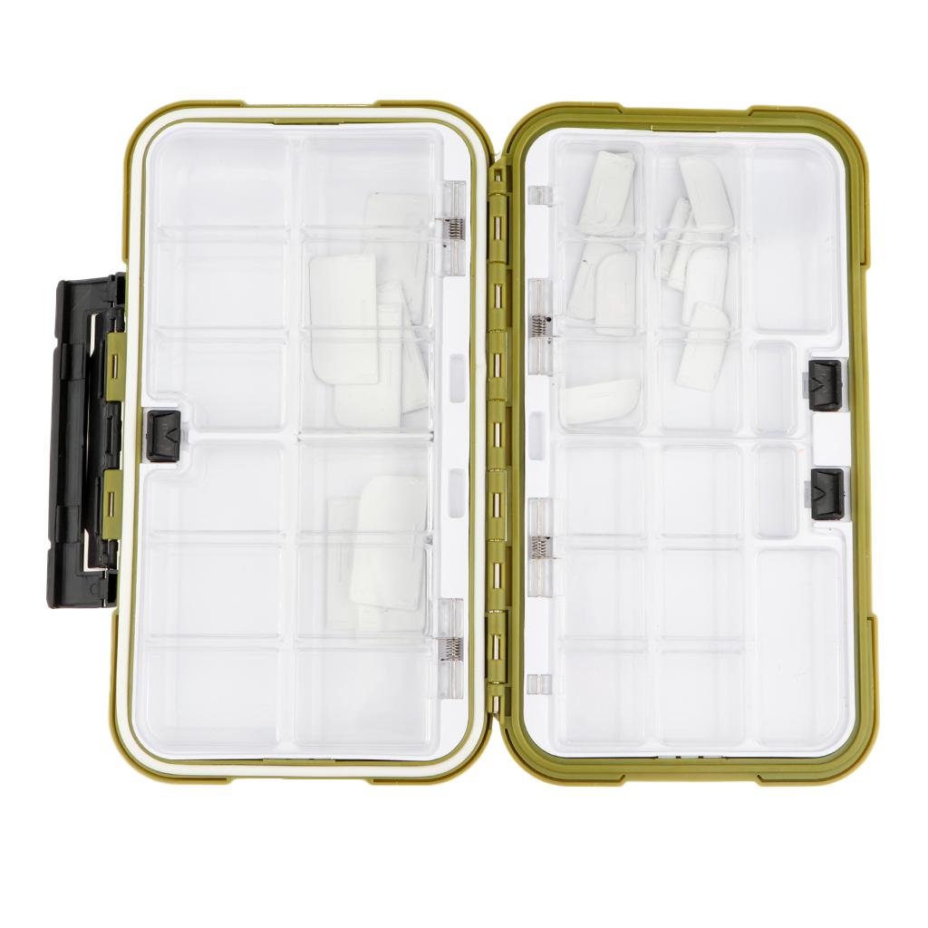 Plastic Fishing Hooks Lures Bait Tackle Storage Organizer Box Case