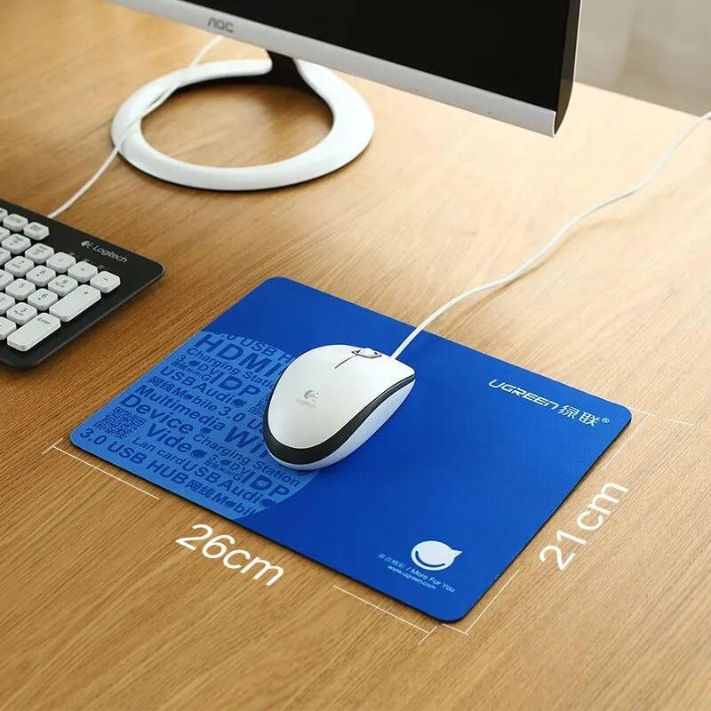 Ugreen UG20312LP126TK 260x210x2mm mouse pad màu Xanh Miếng lót chuột chất liệu cao su mousepad - HÀNG CHÍNH HÃNG