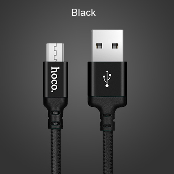 CÁP SẠC HOCO X14 MICRO USB - CÁP SẠC DÂY DÙ DÀNH CHO ĐIỆN THOẠI 1M, 2M (MÀU NGẪU NHIÊN) - JL - HÀNG CHÍNH HÃNG