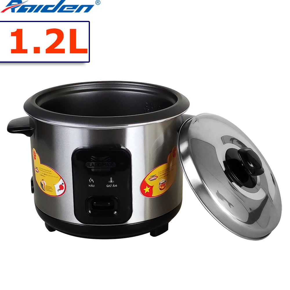 Nồi cơm điện nắp rời 1.2L Ladomax HA-7112 nấu cơm cho gia đình 3 - 4 người ăn - Hàng chính hãng