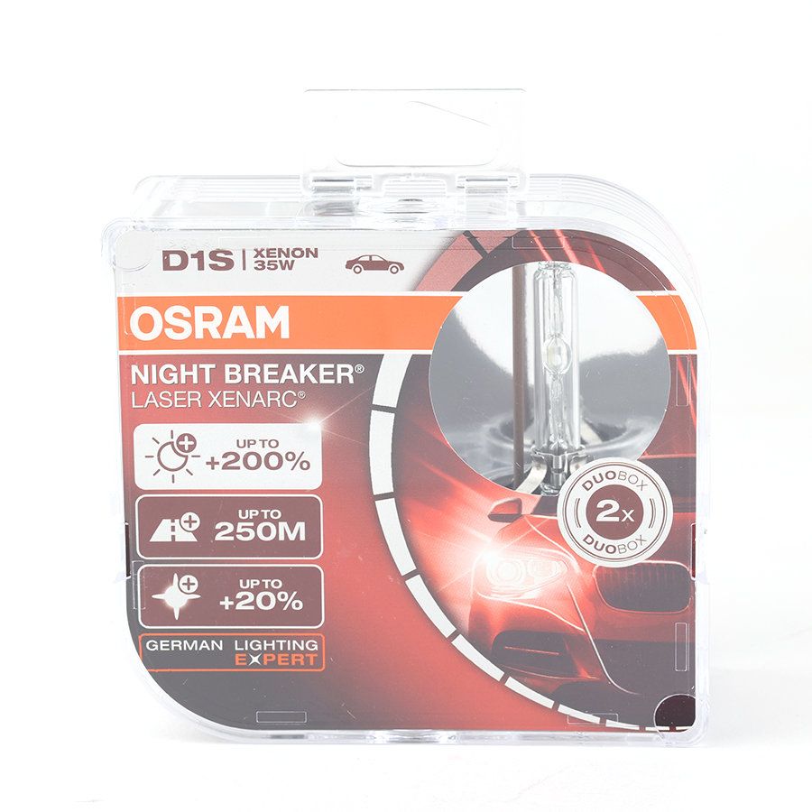 Combo 2 Bóng Đèn Xenon OSRAM Night Breaker D1S 66140XNL 12V 35W