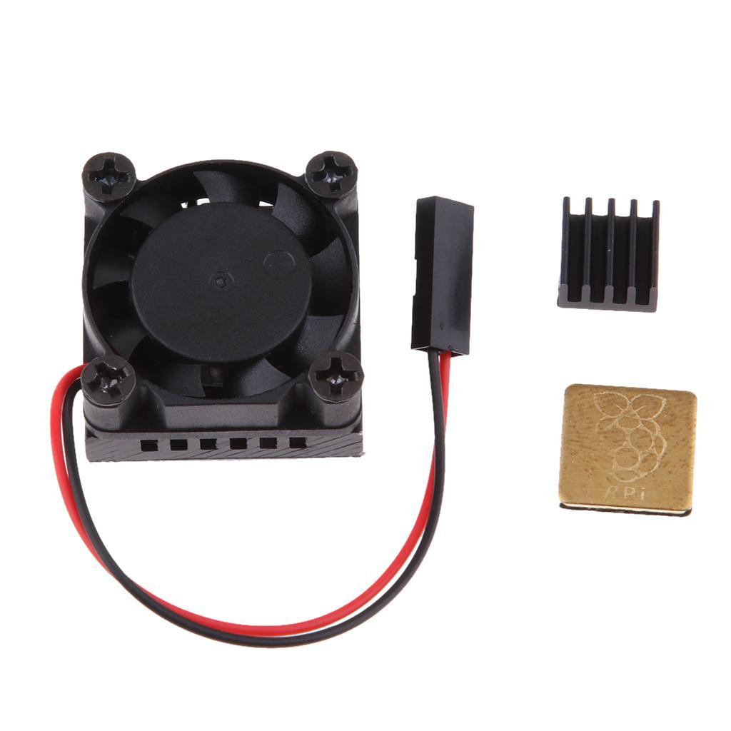 2Pcs Fan Heatsink kit + pre-applied thermal adhesive tape for Raspberry Pi 1