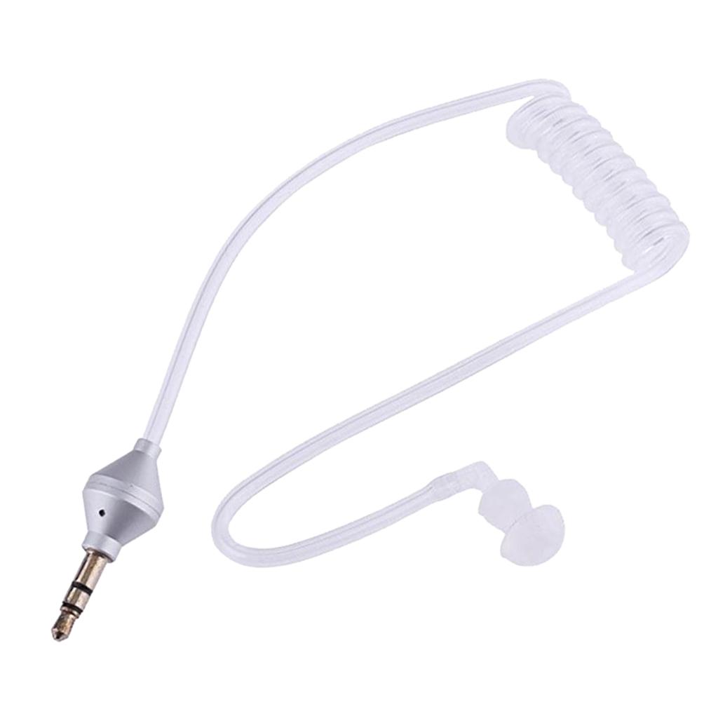 Monaural 3.5mm Headphone Air Tube Anti-radiation Earphone Stereo Headset