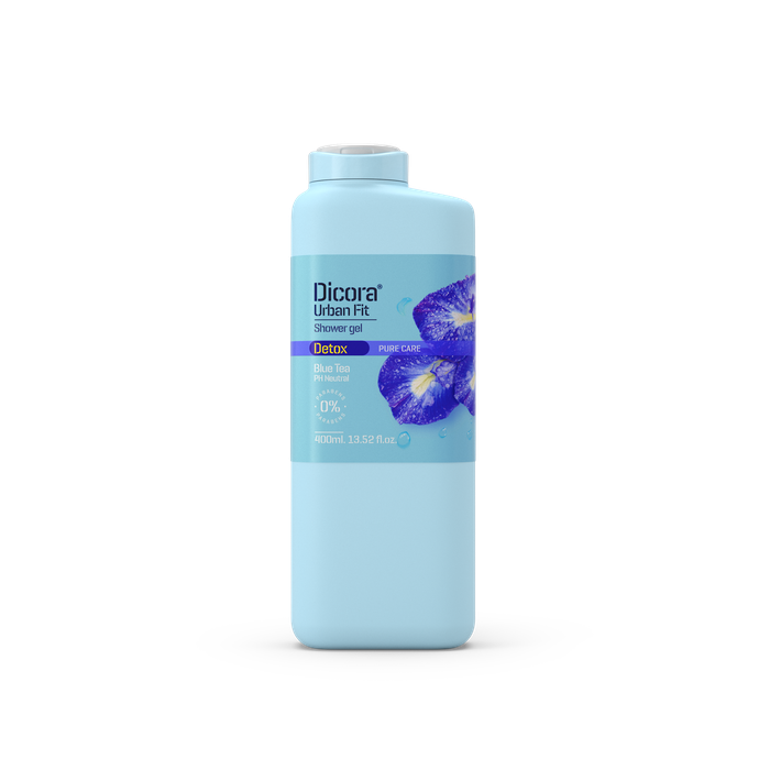 Sữa tắm Dicora Urban Fit detox pure care blue tea hoa đậu biếc giúp dưỡng ẩm, làm mềm da 750ml