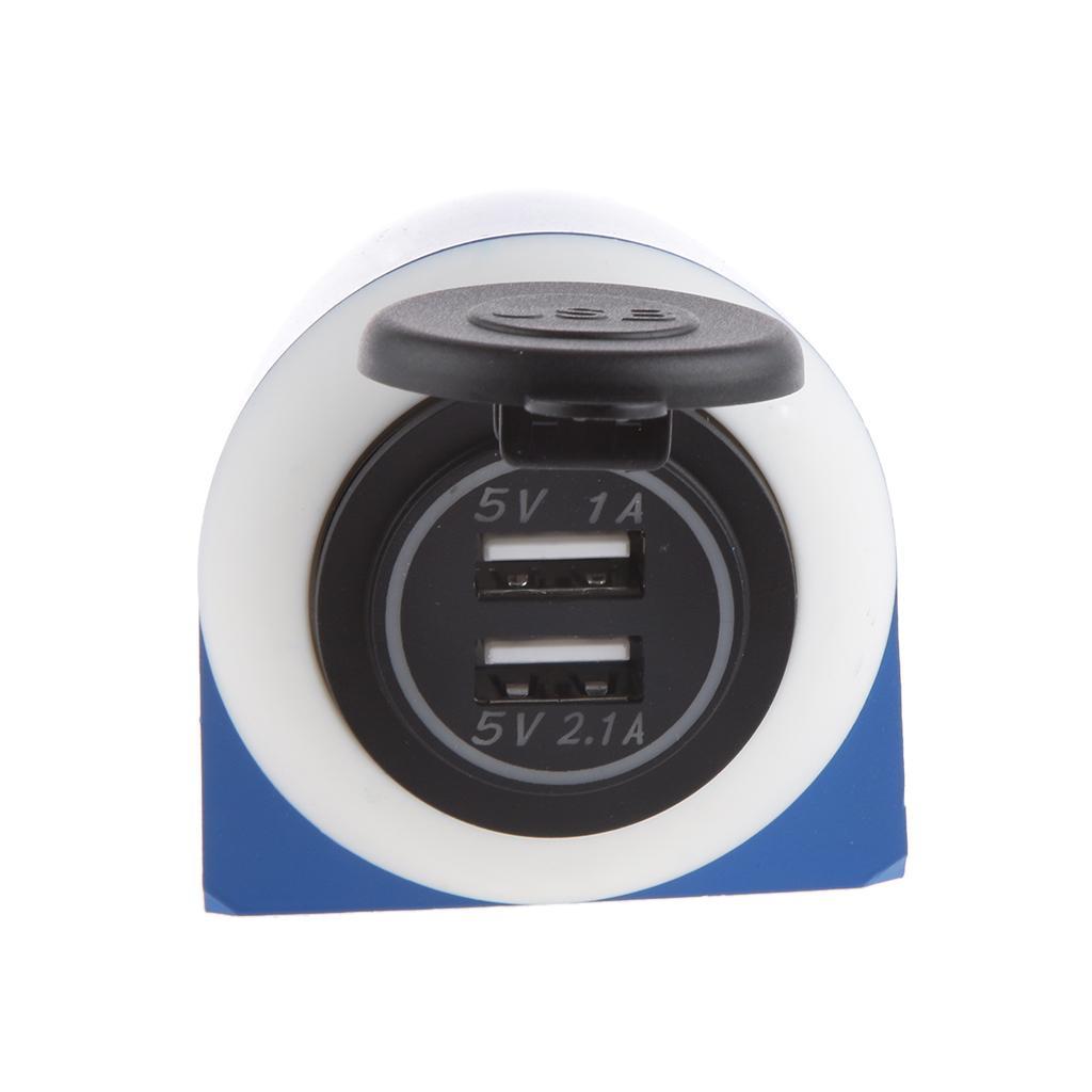 12-24V 3.1A Dual USB Charger Power Adaptor Socket Panel