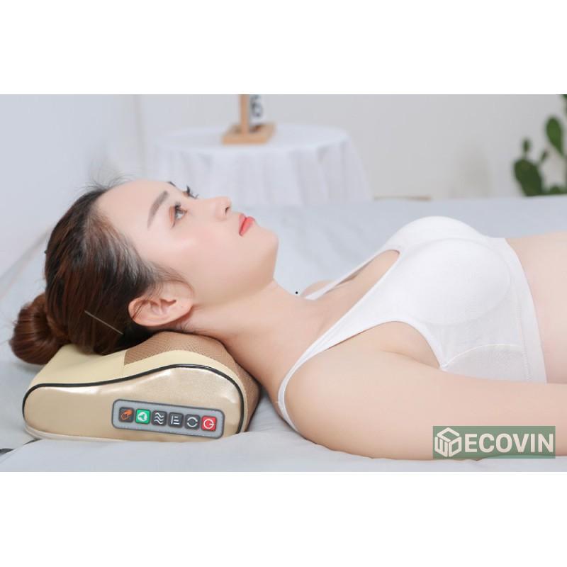 Gối Massage Hồng Ngoại Xoa Bóp Giảm Căng Thẳng 16 BI