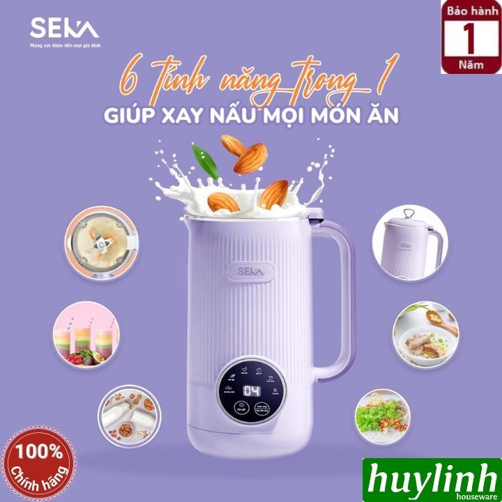 Máy làm sữa hạt mini SEKA SK320 [Tím Nhạt] - 600ml - 600W - 5 chức năng - Hàng chính hãng