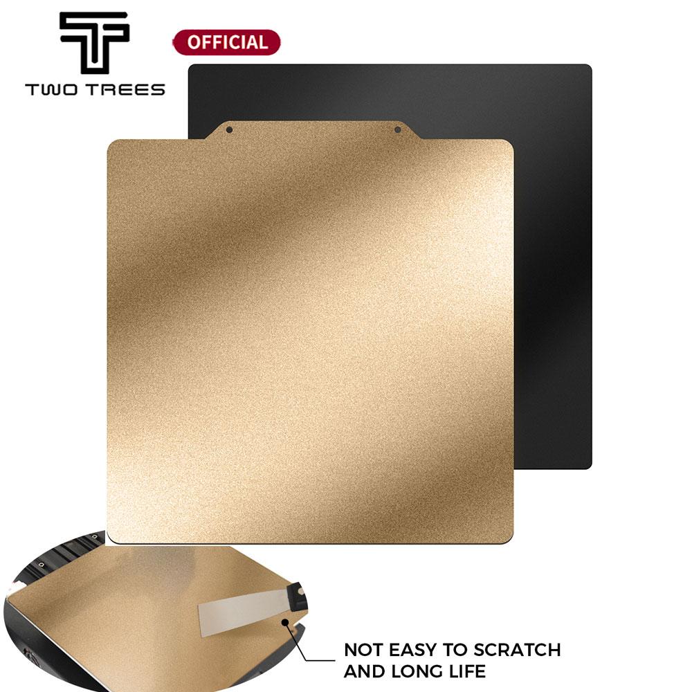 TWOTREES Tấm thép lò xo PEI hai mặt có hoặc không có cơ sở từ tính 220/235/310mm cho các bộ phận máy in 3D