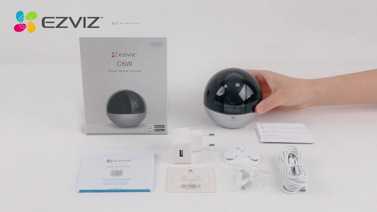 Camera Wifi Ezviz C6W siêu nét 2K 4MP đàm thoại 2 chiều, xoay 360 độ - Hàng chính hãng