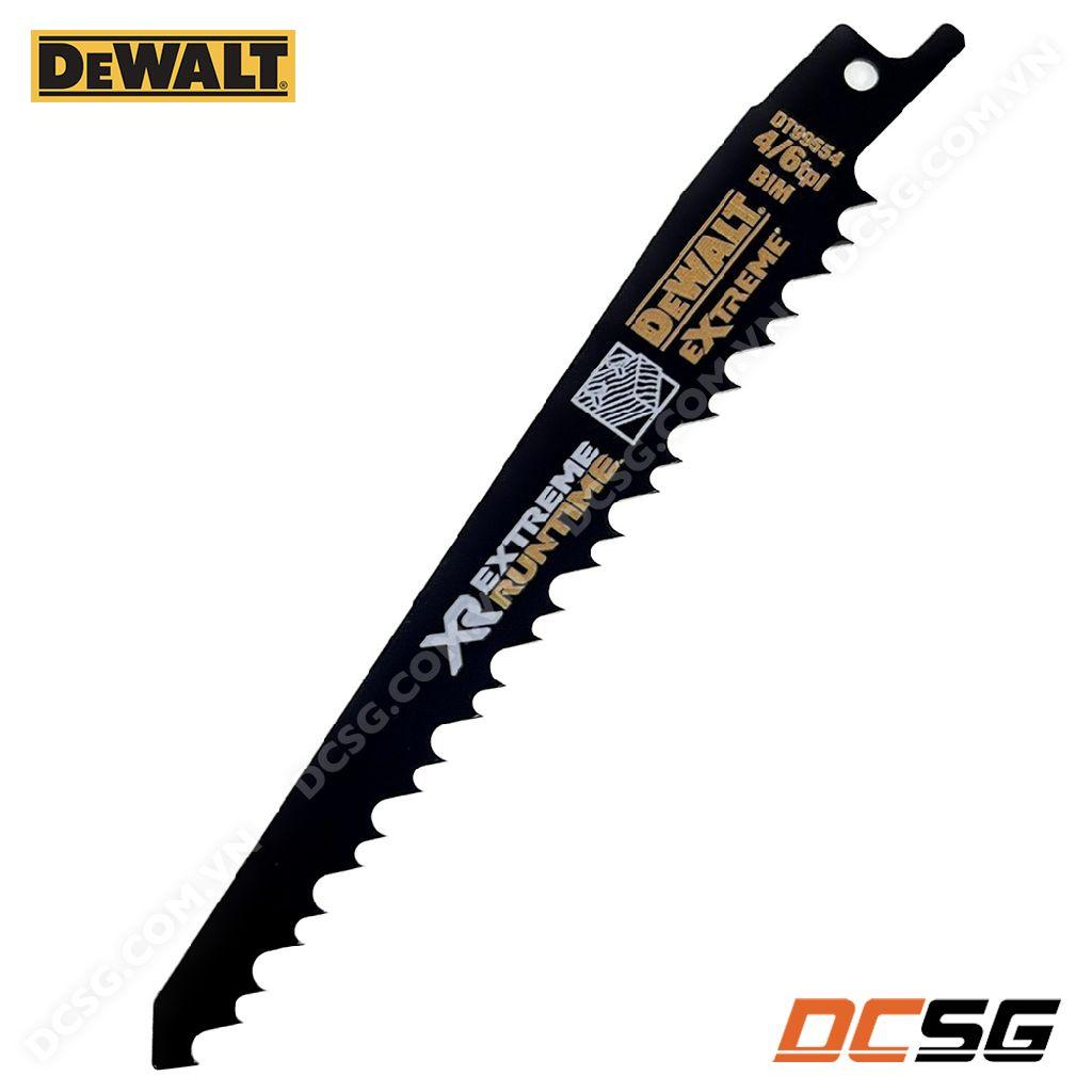 Lưỡi cưa kiếm cắt gỗ có đinh 4/6TPI DEWALT EXTREME (01 lưỡi) | DCSG