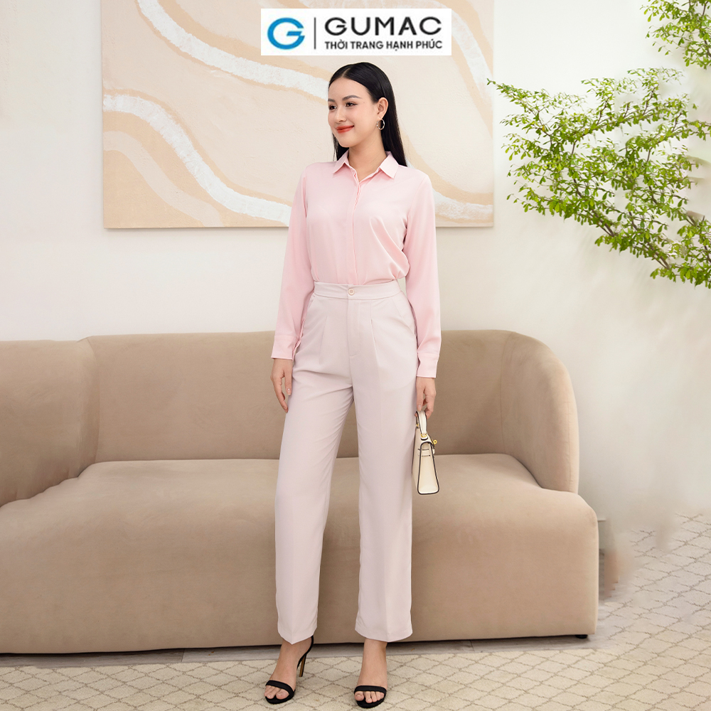 Áo sơ mi nẹp nút AD11035 thời trang GUMAC