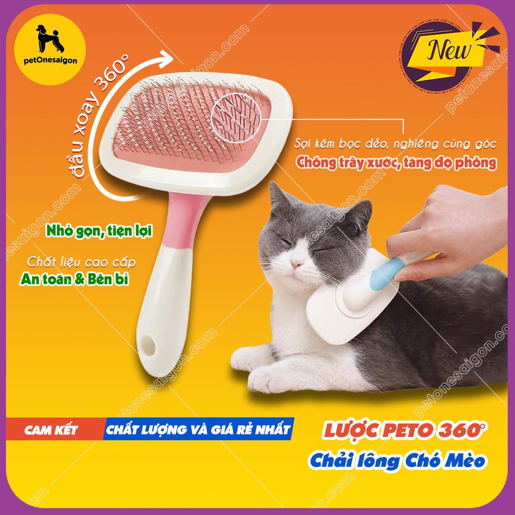 Lược Peto Chải Lông Thú Cưng xoay 360 độ