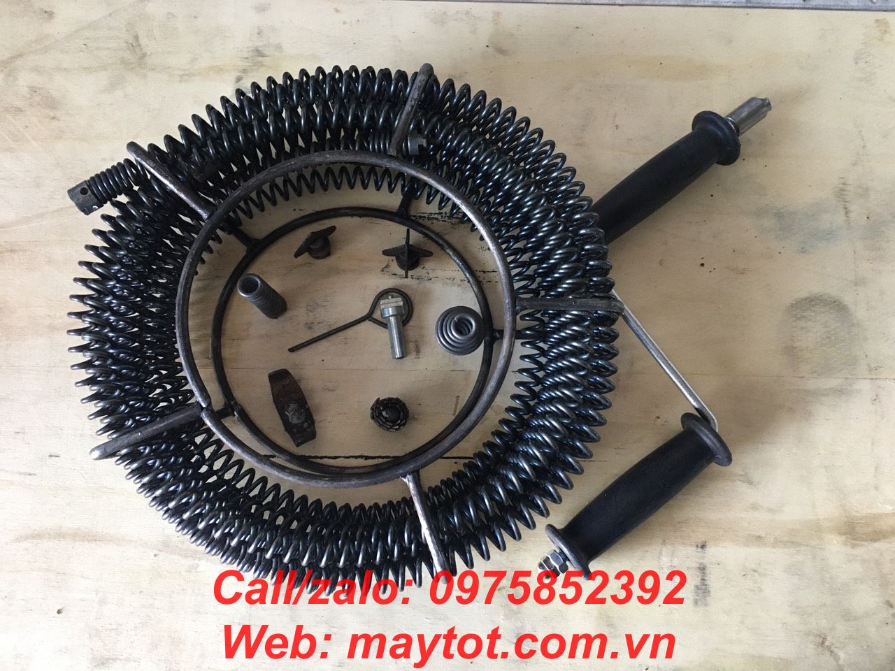 Dây thông cống lò xo phi 16 dài 12m dùng tay quay