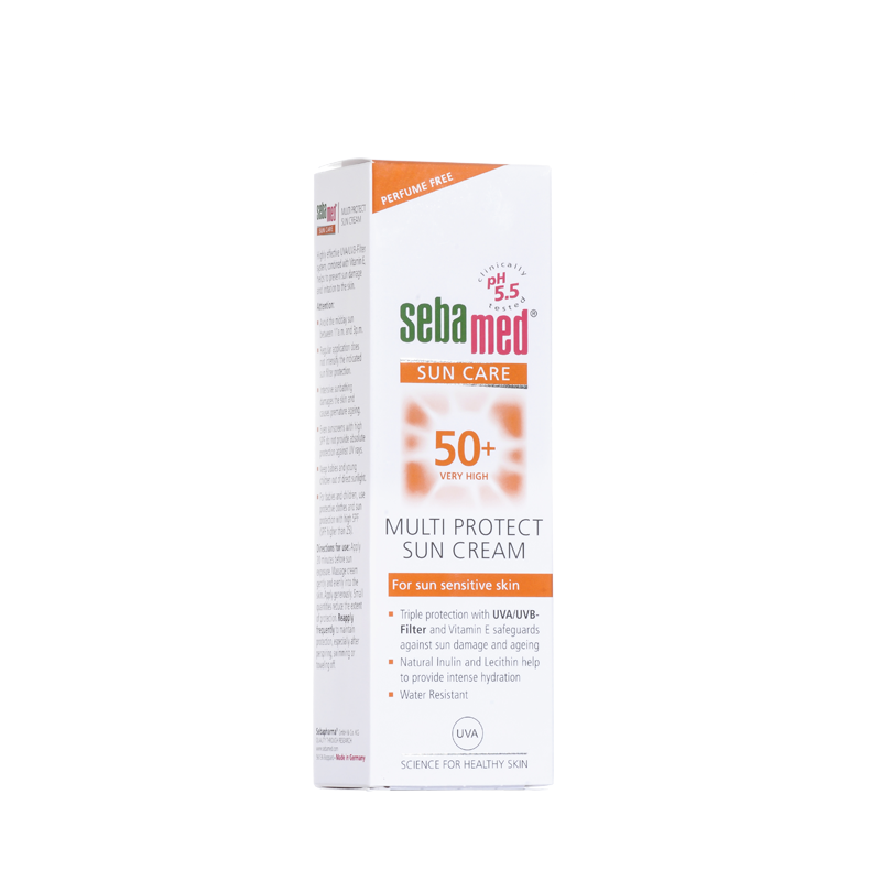 SEBAMED KEM CHỐNG NẮNG CHO DA NHẠY CẢM SUN CARE MULTI PROTECT SUN CREAM SPF50+ WITHOUT  PERFUME 10ML