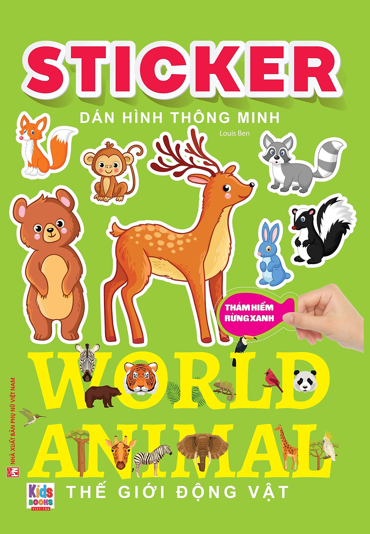 Sách - Sticker dán hình thông minh - Thám Hiểm Rừng Xanh