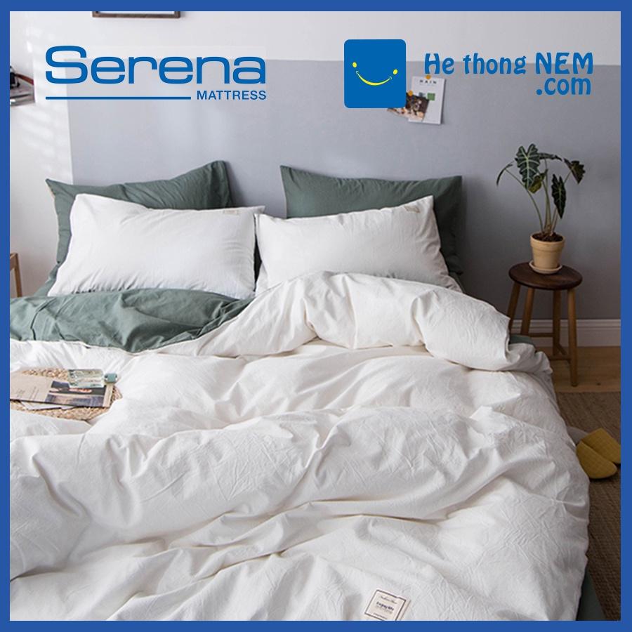 Bộ chăn ga gối SERENA cao cấp 5 món chăn ga gối Cotton Tici chần bông – Hệ Thống Nệm