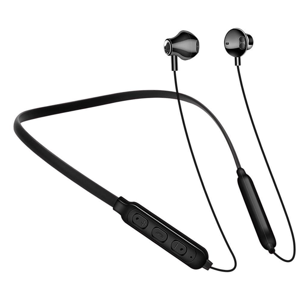 Wireless Bluetooth Headphones Waterproof Sports Headset In Ear w/Mic Black