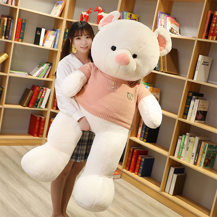 Gấu bông teddy áo len cực lớn siêu đẹp