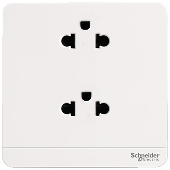 Bộ ổ cắm đôi 3 chấu 16A, Schneider Electric dòng AvatarOn