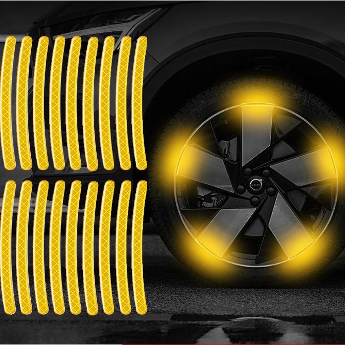 Miếng Dán Phản Quang Chống Trầy Xước Bảo Vệ Bánh Xe Hơi Thông Dụng