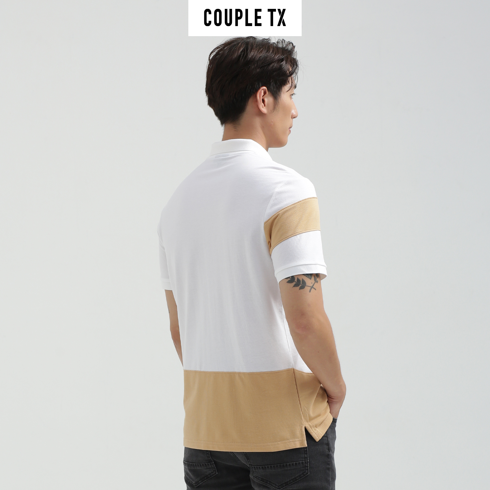COUPLE TX - Polo Nam Regular Fit Phối Màu MPO 1021