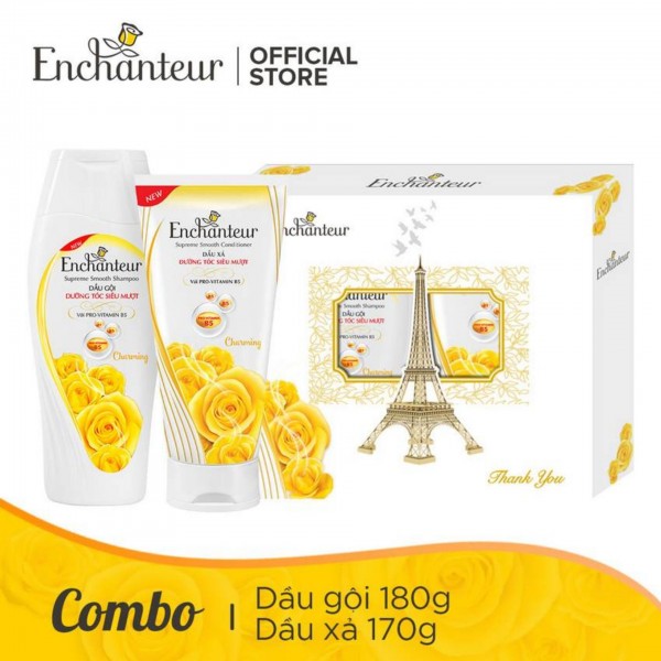 Hộp Quà Enchanteur Charming Dầu Gội (180g) + Dầu Xả (100g)