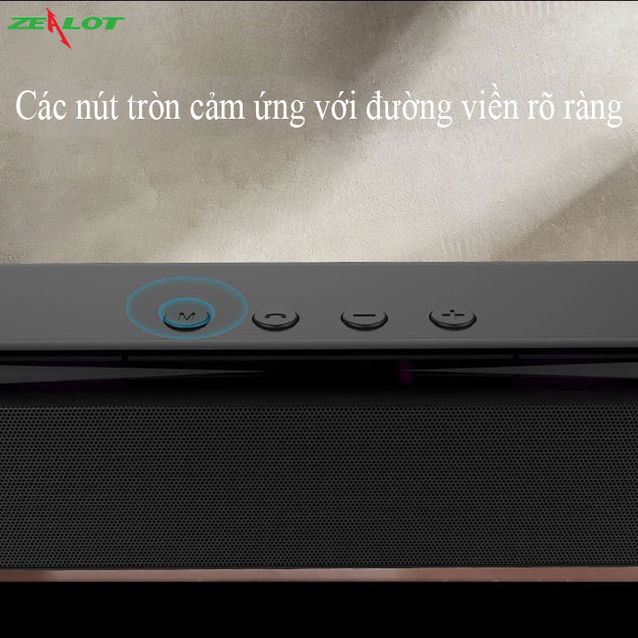 Loa bluetooth Zealot không dây nghe nhạc cực hay, âm thanh chất lượng cao, thẻ nhớ, USB - Hàng chính hãng